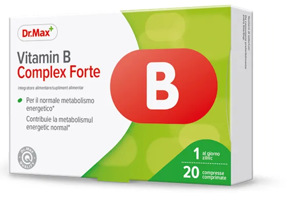 Dr. Max Vitamina B Complex Forte, 20 comprimate