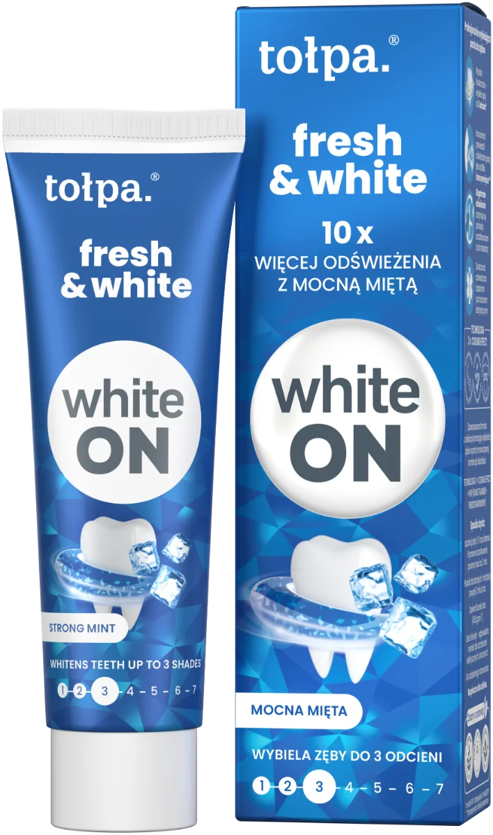 Pasta de dinti Strong Mint White ON, 75ml, Tolpa