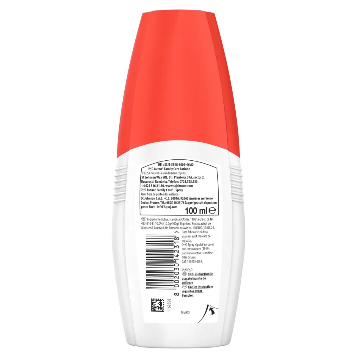 Lotiune spray Family Care impotriva tantarilor, 100ml, Autan