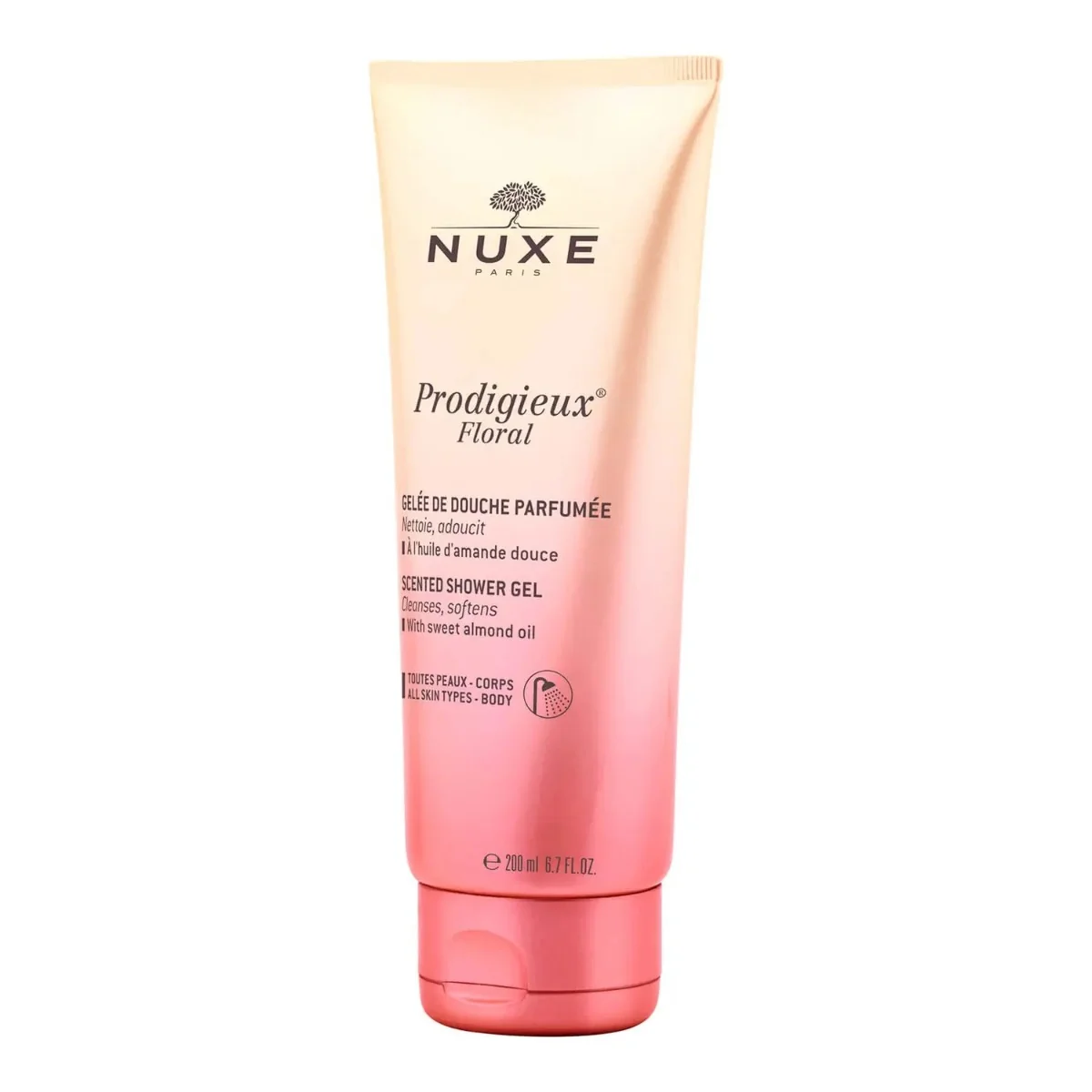 Gel de dus floral pentru toate tipurile de piele Prodigieux, 200ml, Nuxe