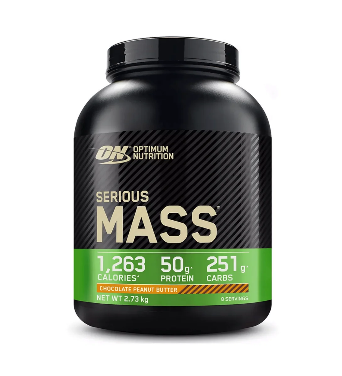 Gainer pudra proteica proteine din zer 100% Serious Mass Ciocolata si unt de arahide 2.73kg, Optimum Nutrition