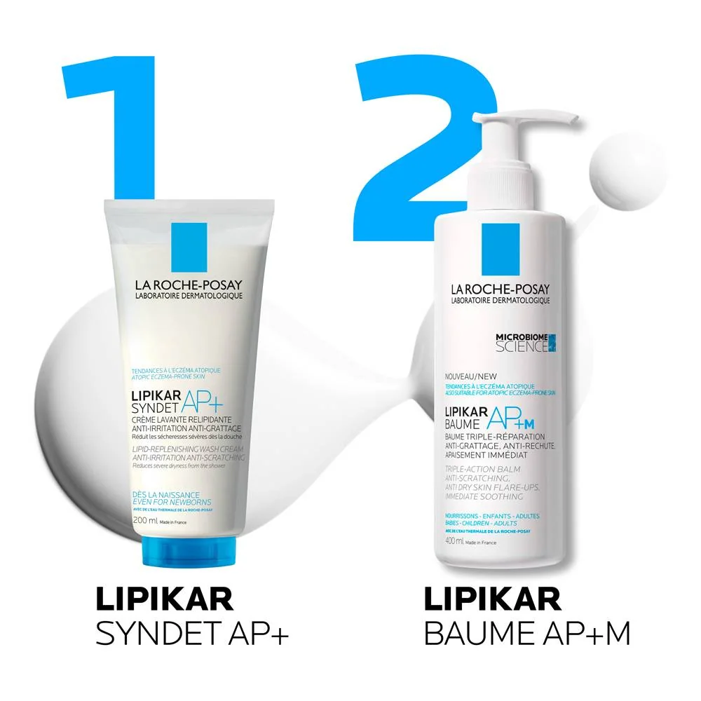 Pachet promotional Balsam Lipikar 400ml + Syndet AP 200ml, La Roche-Posay