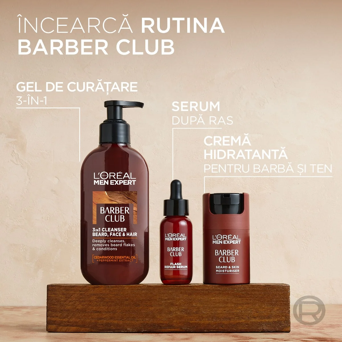 Ser pentru barba si dupa ras cu 10% pantenol, 30ml, L'oreal Men Expert