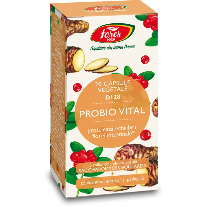 Probio Vital D128, 20 capsule, Fares