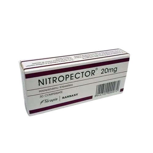 Nitropector 20mg, 30 comprimate, Terapia