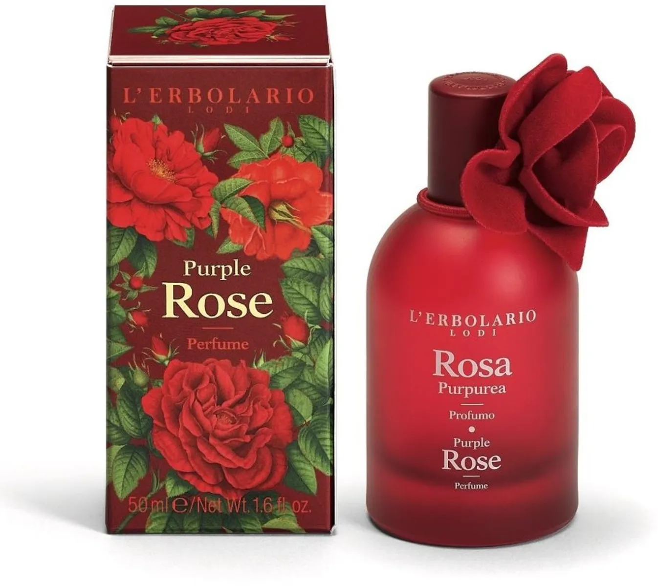 L'Erbolario Apa de parfum Purple Rose, 50ml