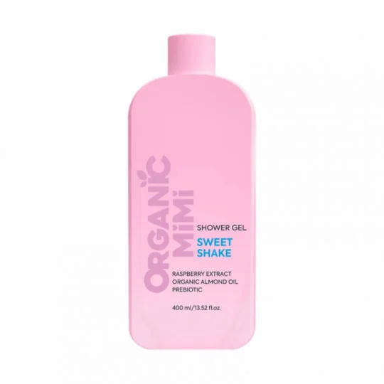 Gel de dus cu extract de zmeura si ulei de migdale Sweet Shake, 400ml, Organic Mimi