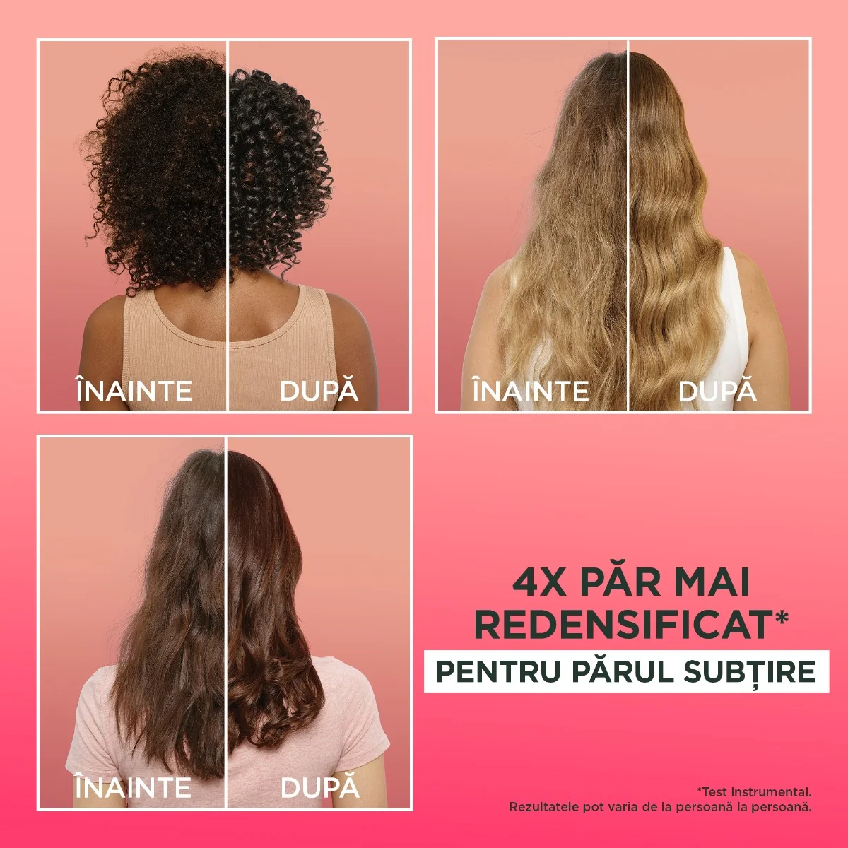 Masca redensificatoare pentru parul subtire Hair Food Pepene Verde, 390ml, Fructis