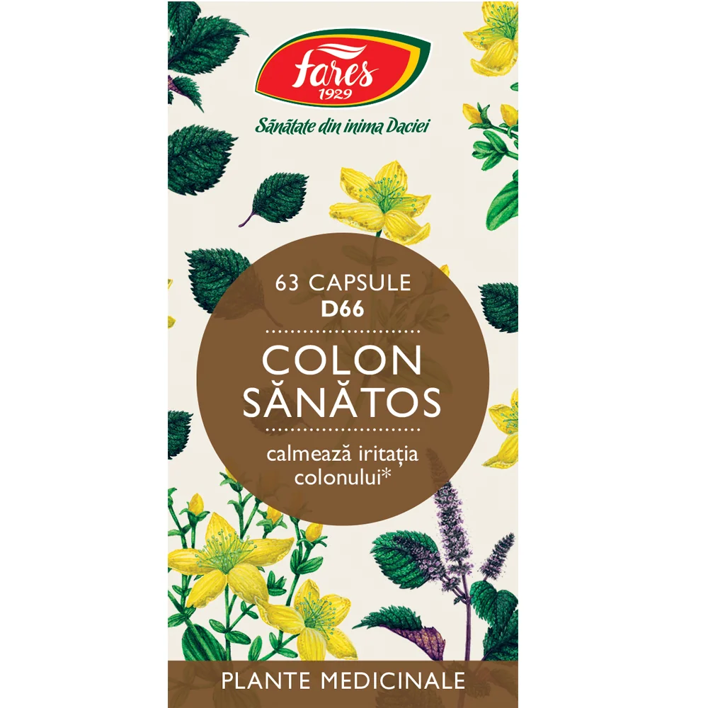 Colon sanatos D66, 63 capsule, Fares