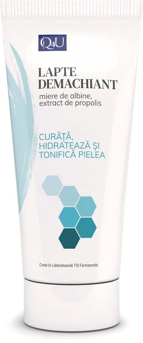 Lapte demachiant Q4U, 100ml, Tis Farmaceutic