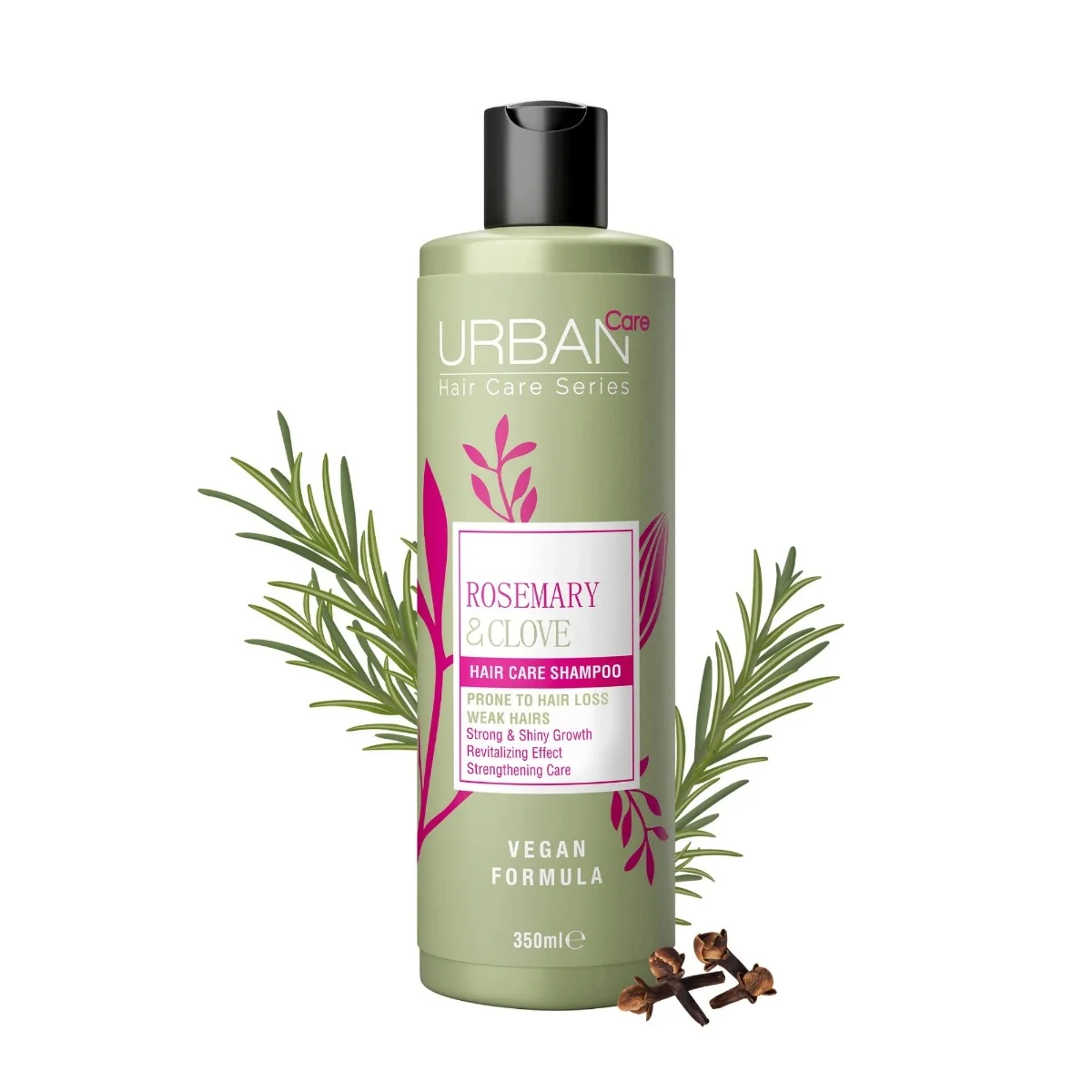Sampon fortifiant cu Rozmarin si Cuisoare, 350ml, Urban Care