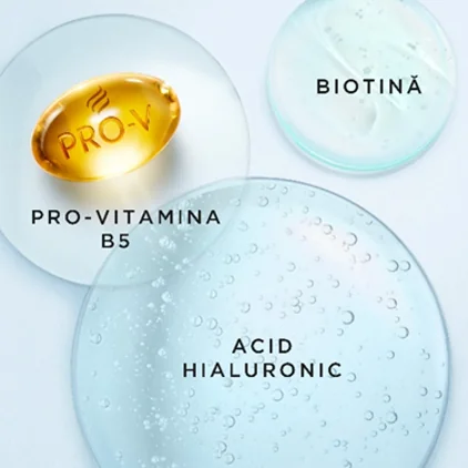 Ingrediente cheie Pantene Pro-V Hydra Glow: Pro-Vitamina B5, biotina si acid hialuronic. Ingrediente cheie Pantene Pro-V Hydra Glow: Pro-Vitamina B5, biotina si acid hialuronic.