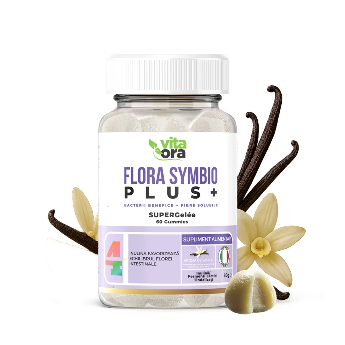 Probiotice Flora Symbio Plus, 60 jeleuri, Vita Ora