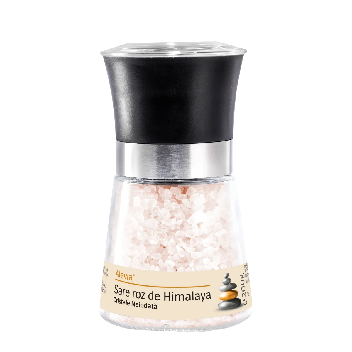 Rasnita cu sare roz de Himalaya cristale neiodata, 200g, Alevia