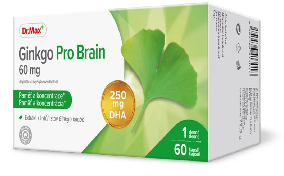 Dr. Max Ginkgo Pro Brain, 60 capsule moi 