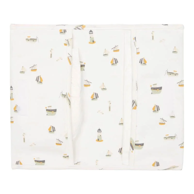 Plic pentru scutece si servetele umede Sailors Bay White, 1 bucata, Little Dutch