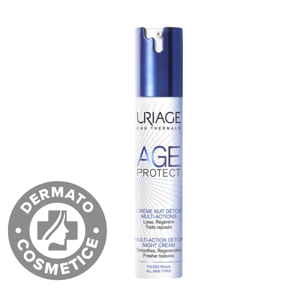 Crema de noapte Anti-aging Detox Age Protect, 40ml, Uriage