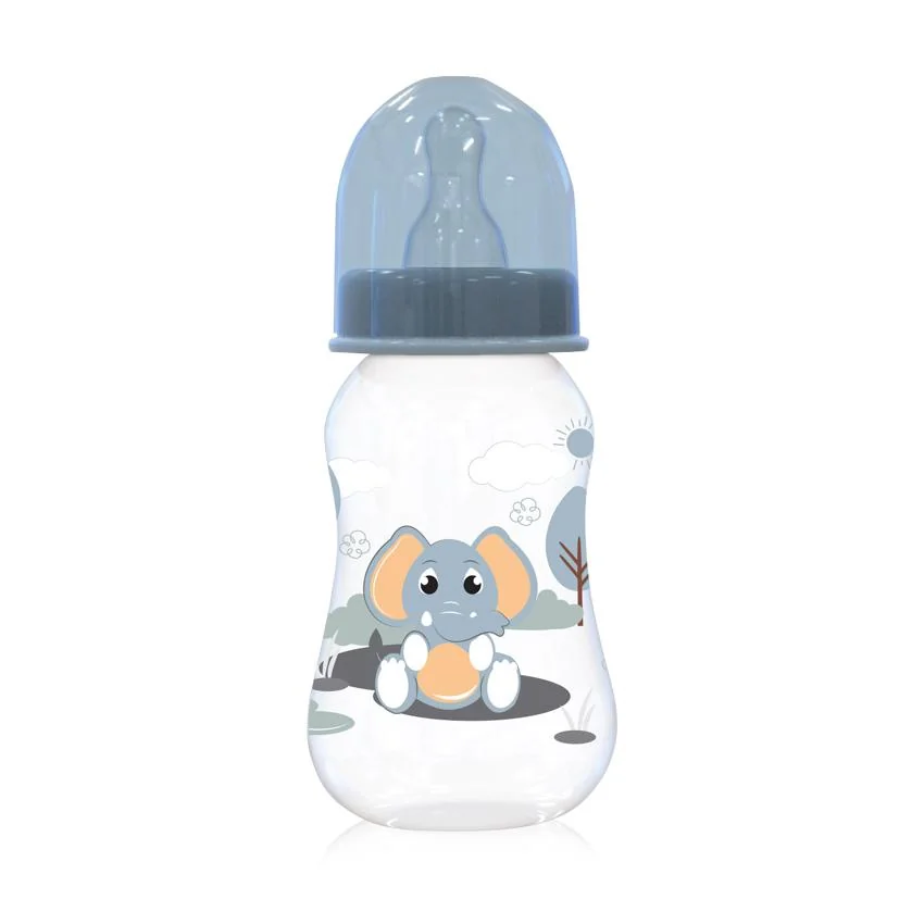 Biberon cu capac pentru +0 luni Moonlight Blue, 125ml, Lorelli
