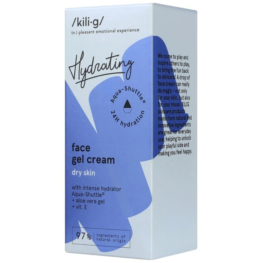 Gel-crema intens hidratanta pentru ten uscat, 50ml, Kilig