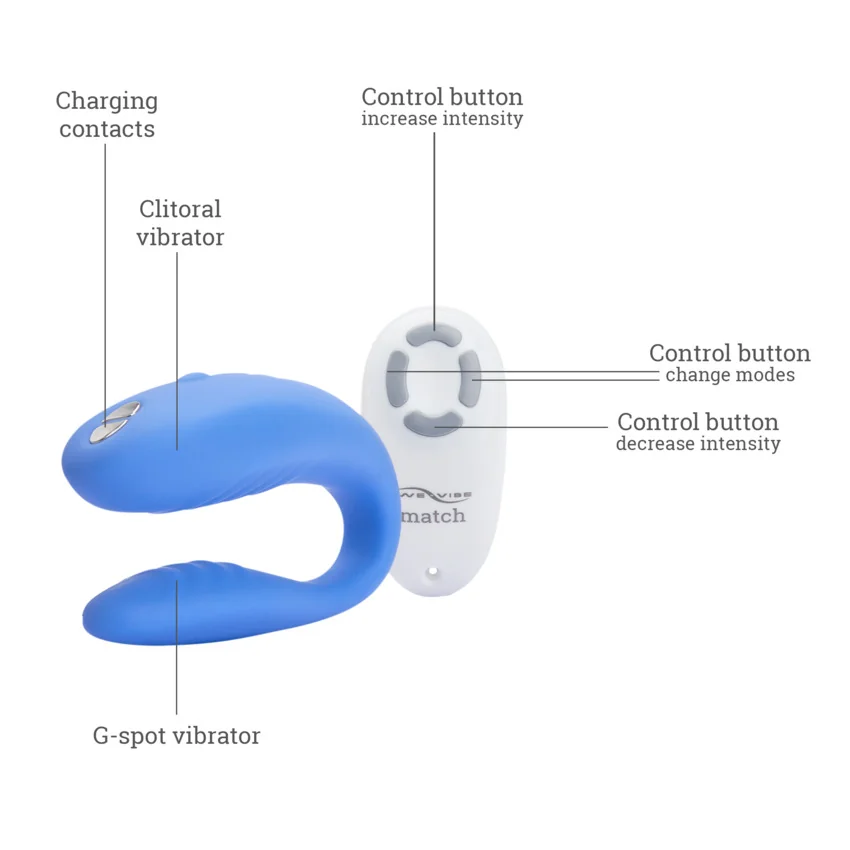 Vibrator de cuplu cu telecomanda Match, 1 bucata, We-Vibe