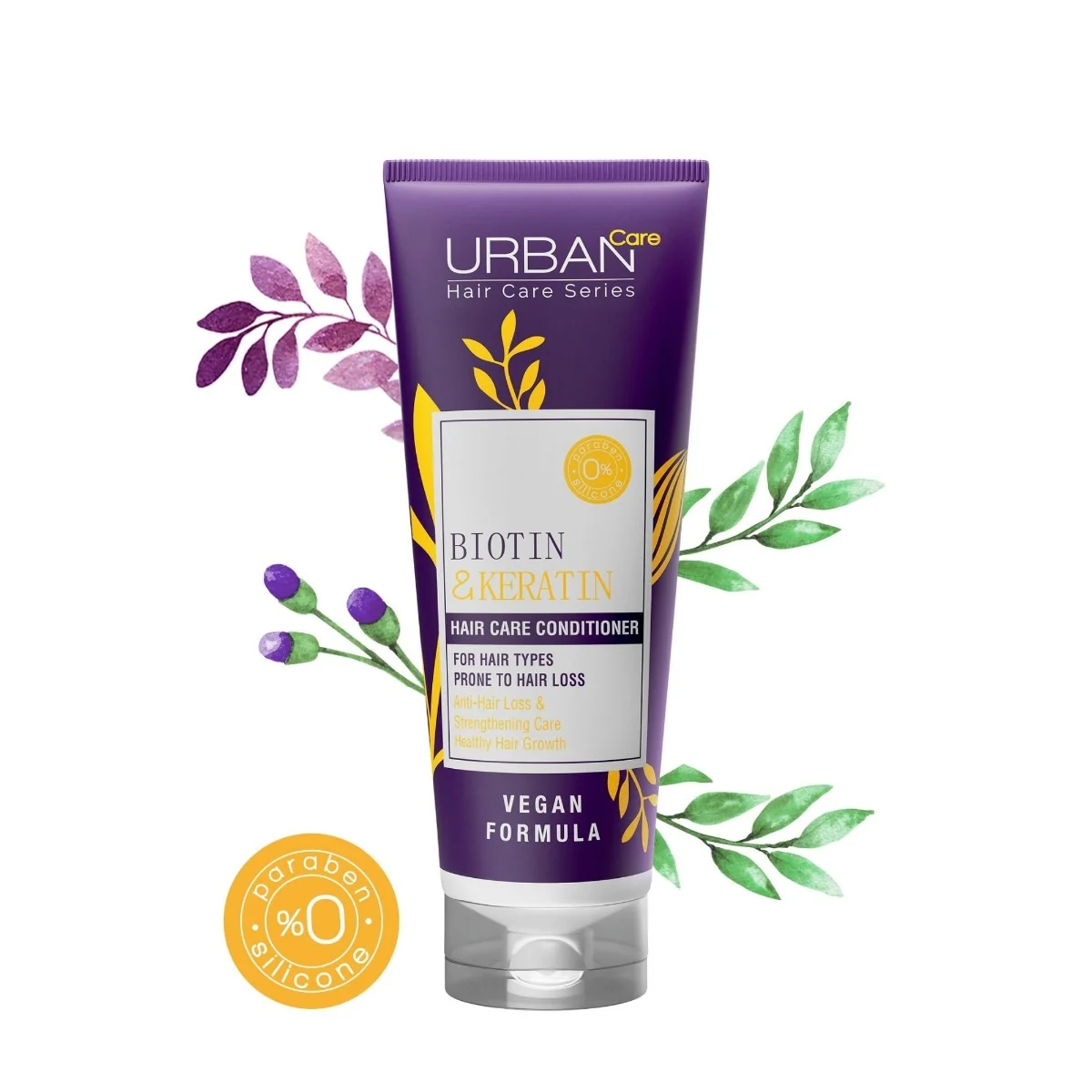 Balsam de par fara sulfati cu Biotina si Keratina, 250ml, Urban Care