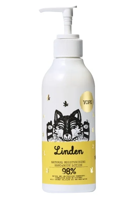 Lotiune pentru maini si corp cu extract flori de tei, 300ml, Yope