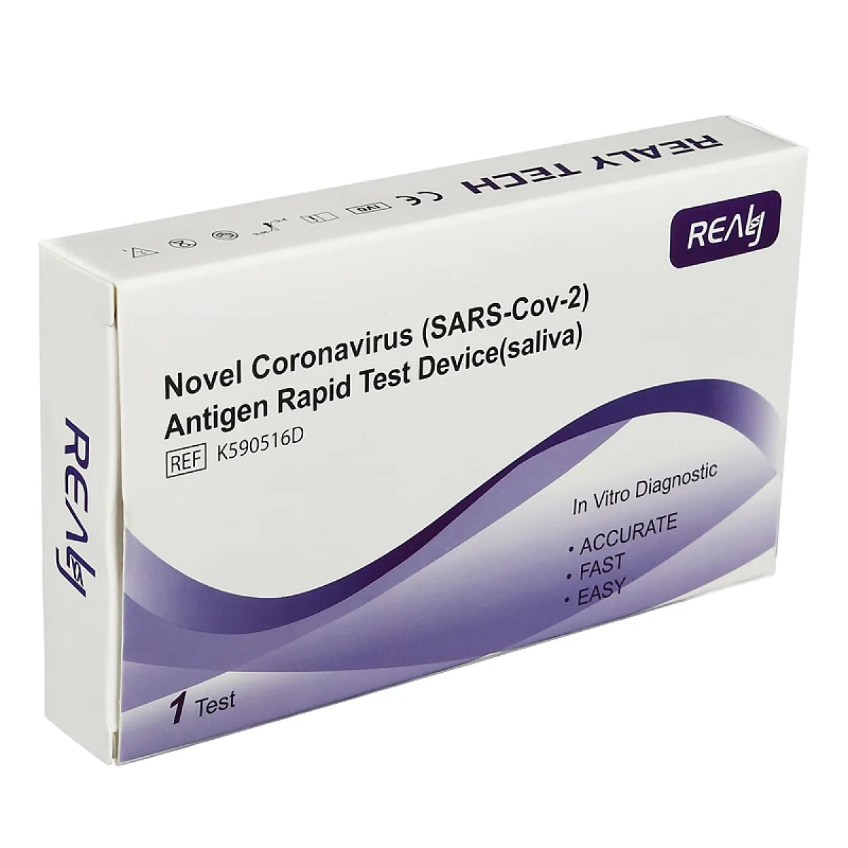 Test Rapid Saliva Antigen COVID-19, 1 bucata, Realy Tech