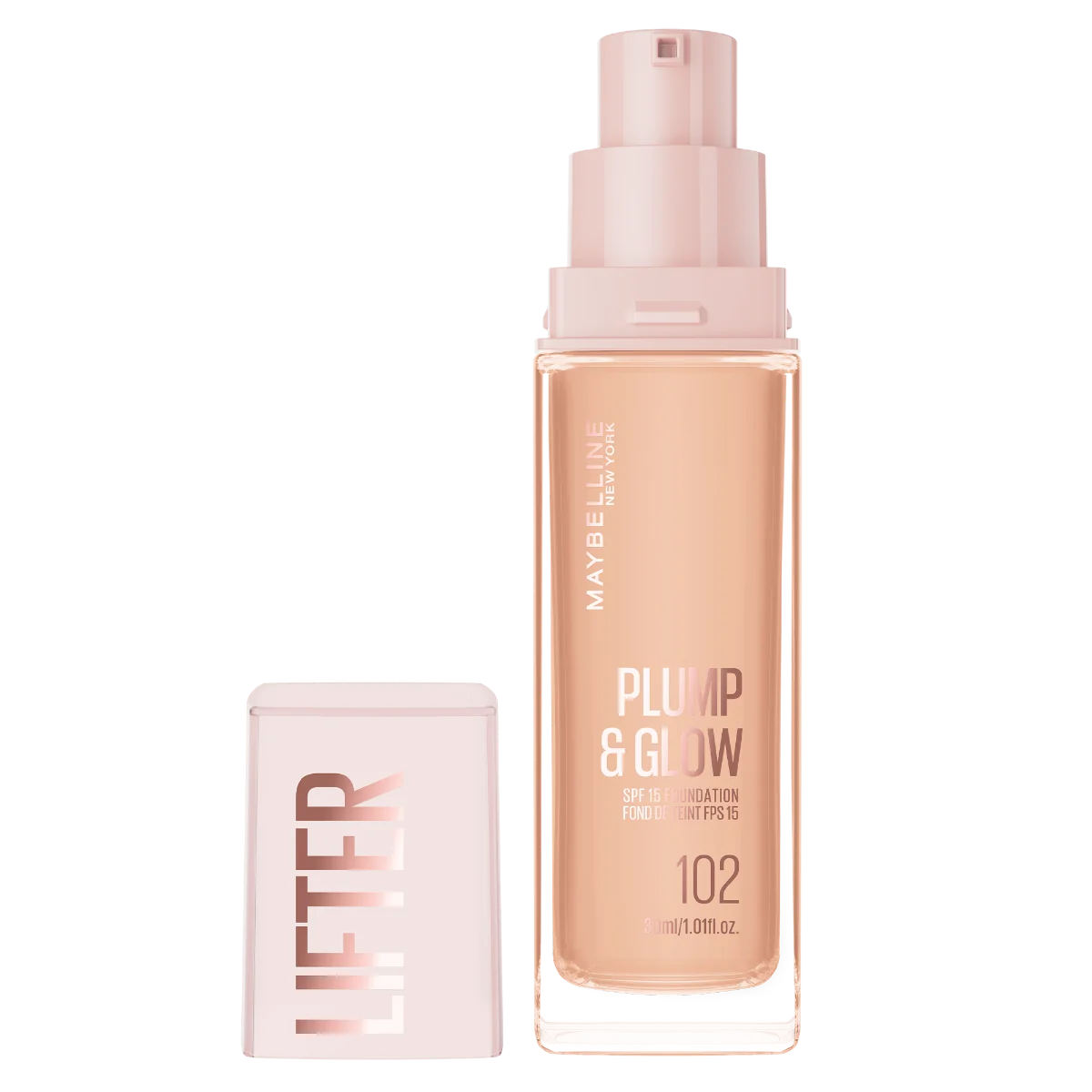 Fond de ten Lifter Plump & Glow Nr. 102, 30ml, Maybelline