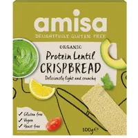 Crispbread cu linte fara gluten Bio, 120g, Amisa