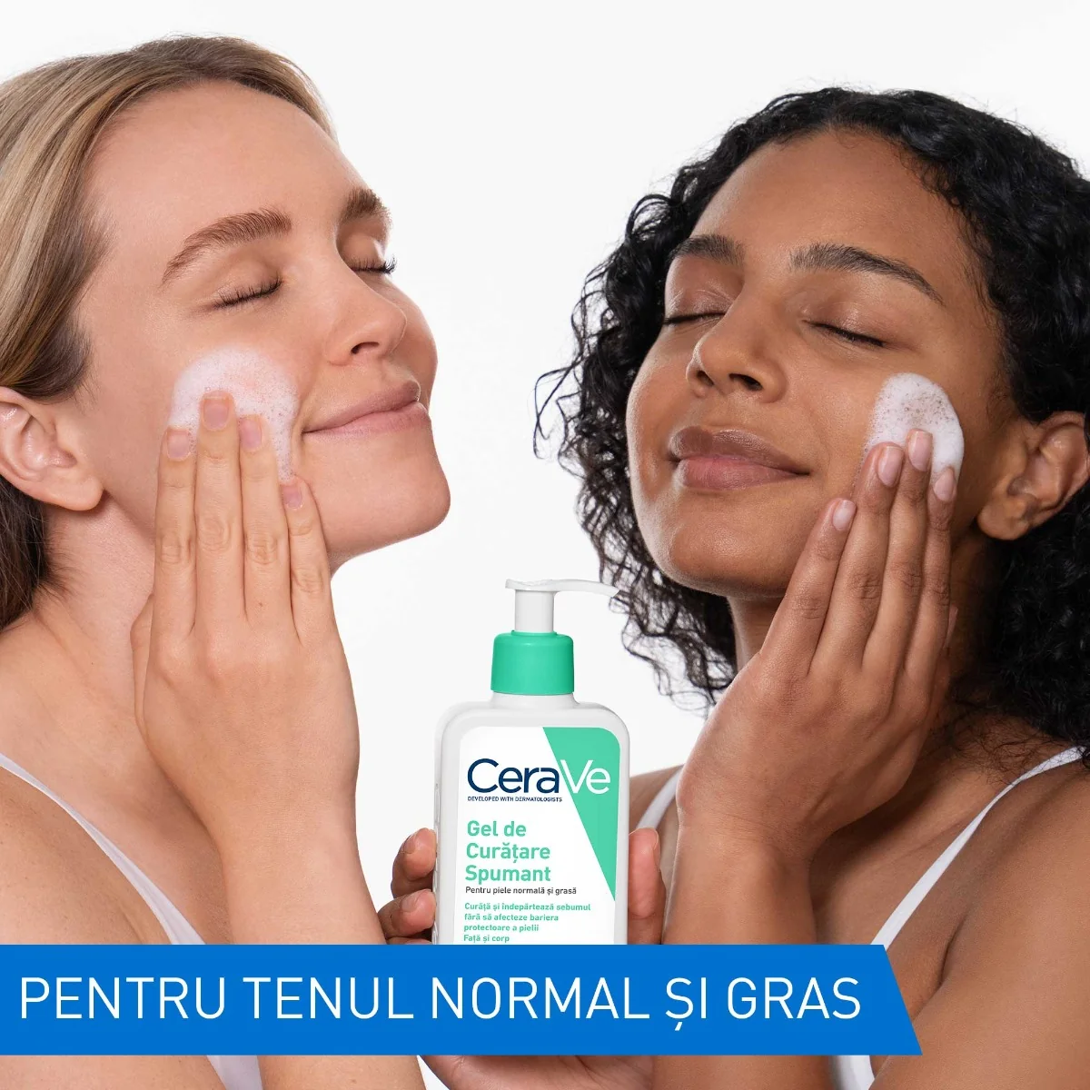 Gel de curatare spumant piele normala-grasa, 236ml, CeraVe