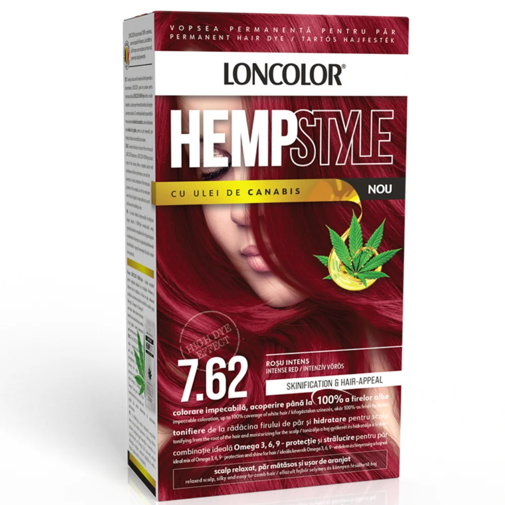 Vopsea de par permanenta Hempstyle Nr. 7.62, 110ml, Loncolor 