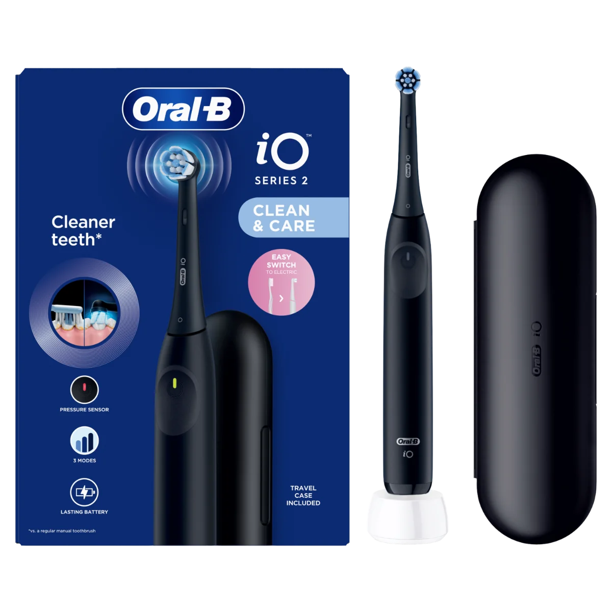 Periuta de dinti electrica iO2 Negru, 1 bucata, Oral-B 
