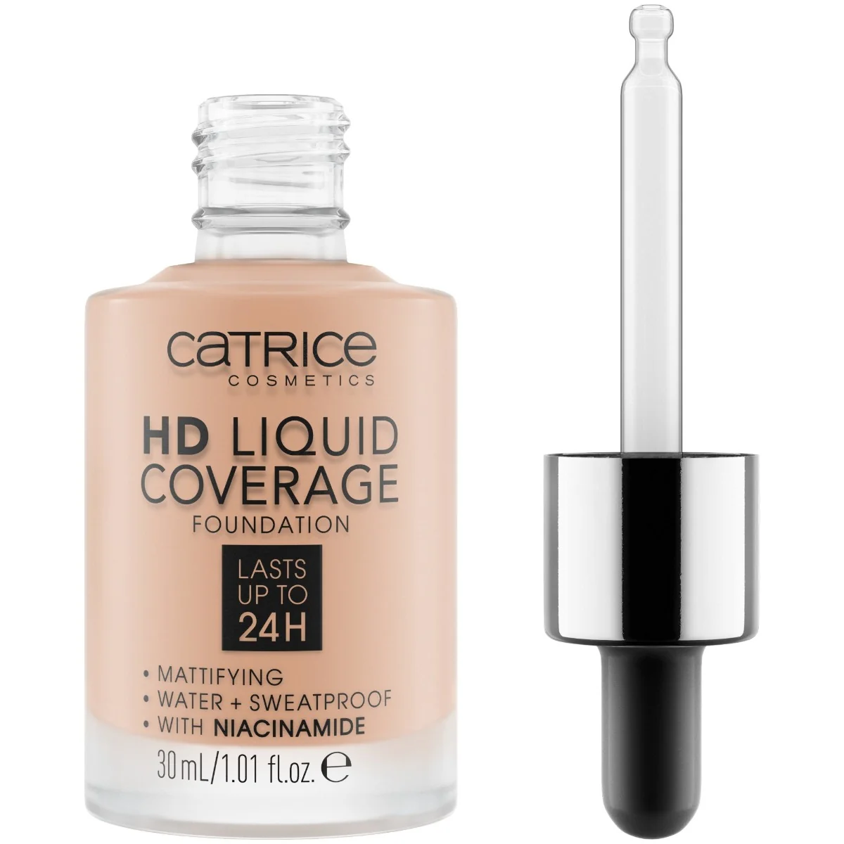 Fond de ten HD Liquid Coverage Foundation 020 - Rose Beige, 30ml, Catrice 