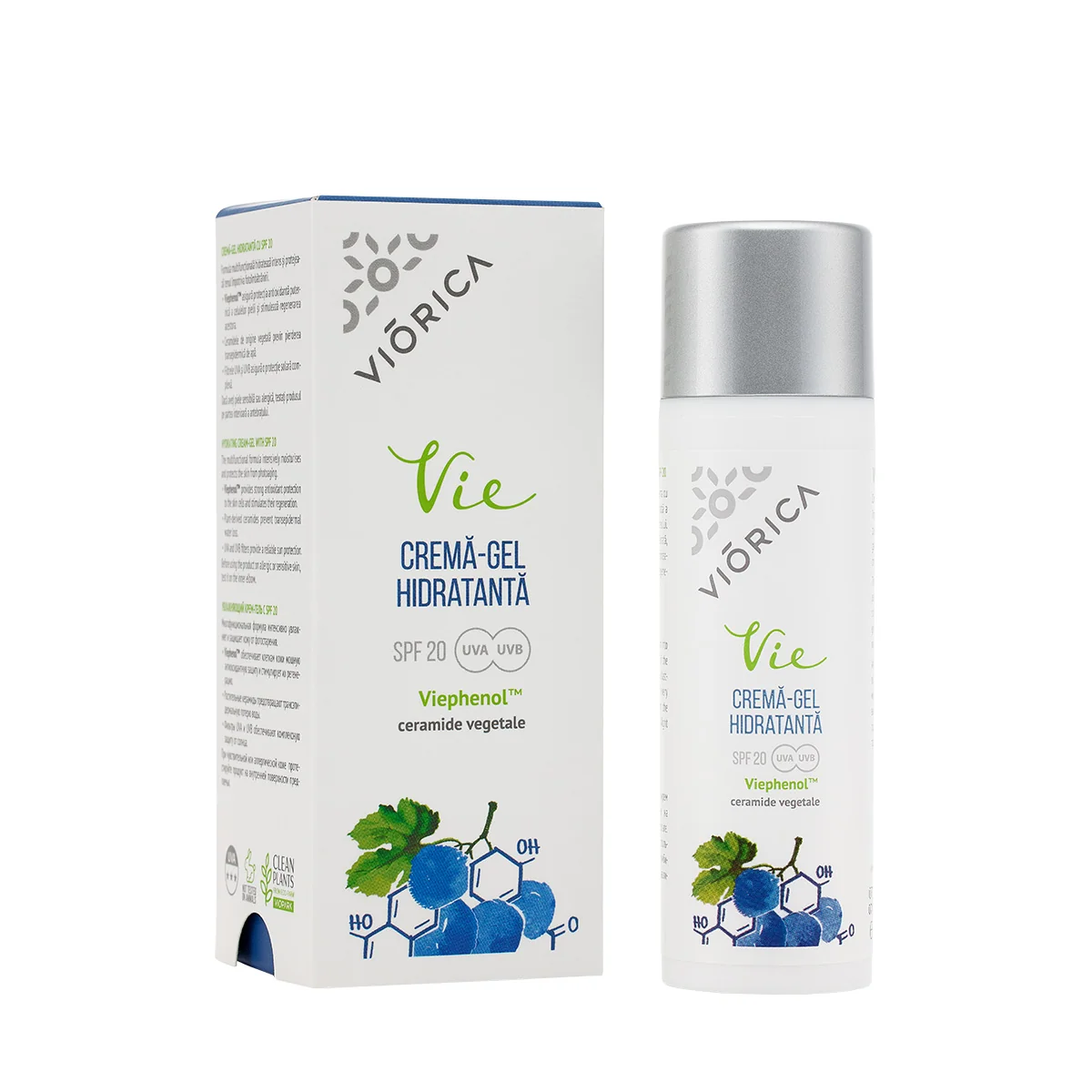 Crema-gel hidratanta SPF20 Vie, 50ml, Viorica
