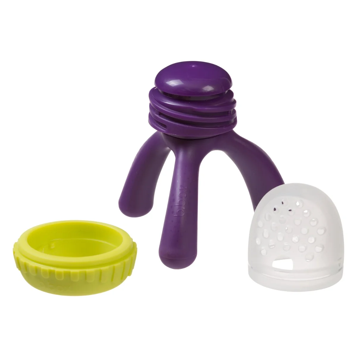 Dispozitiv de hranire din silicon pentru +4 luni Mov/Verde, 1 bucata, Bbox