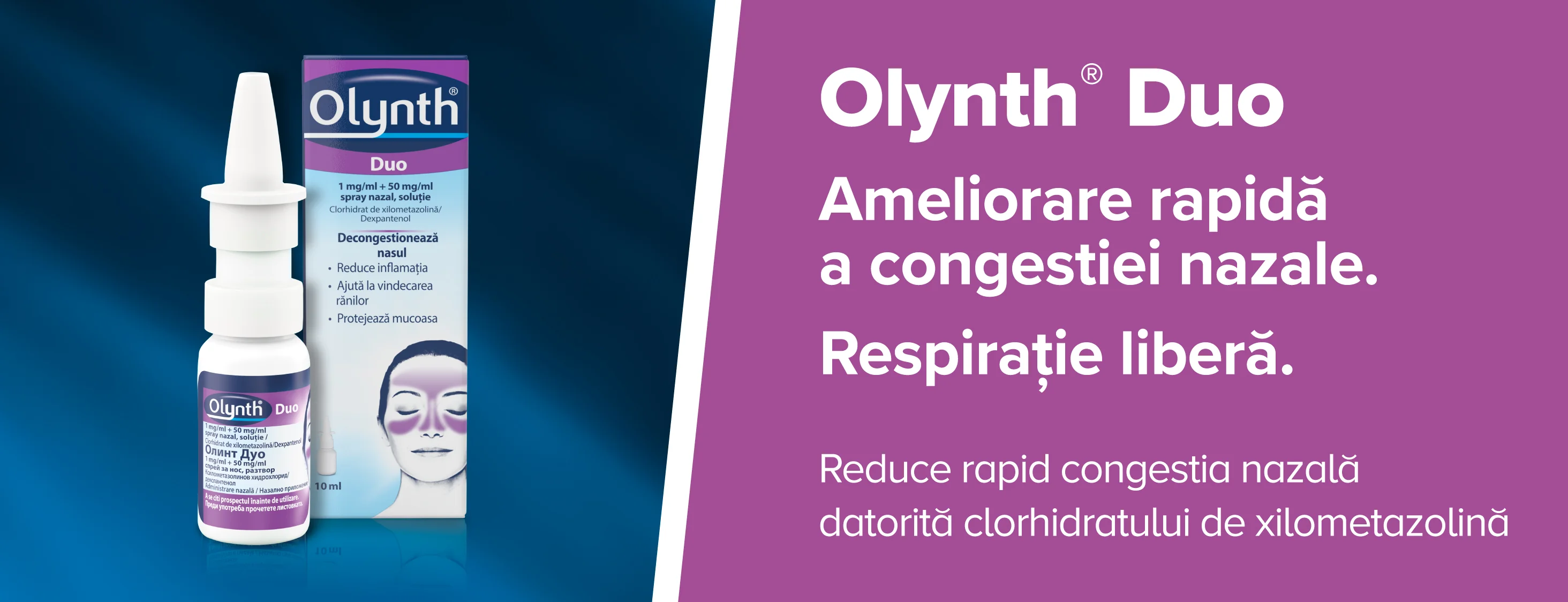 Ameliorare rapida a congestiei nazale - Respiratie libera