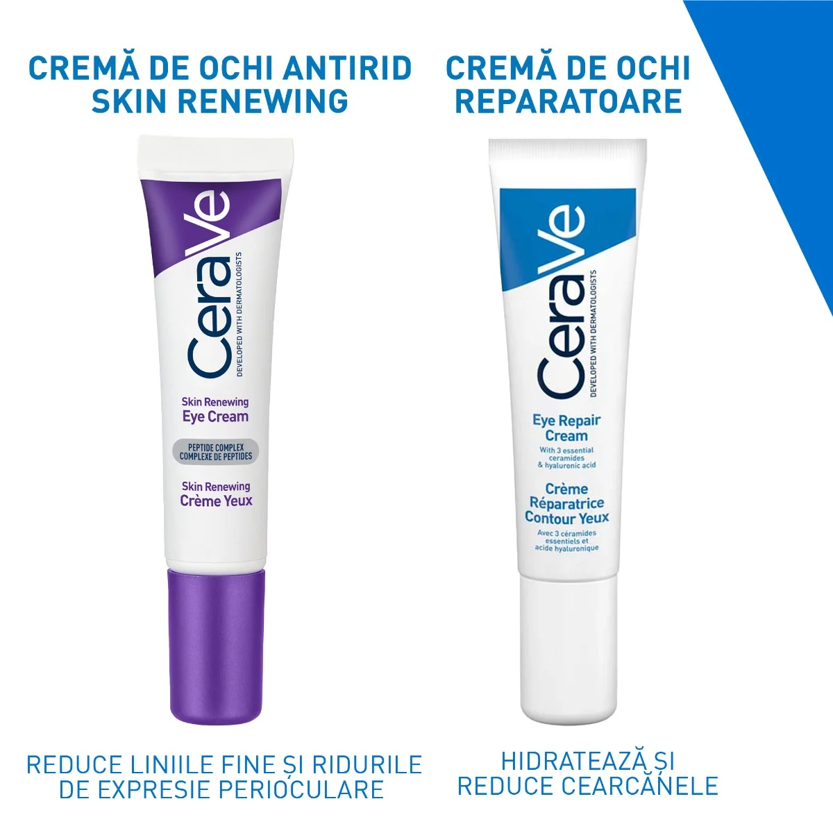 Crema de ochi antirid Skin Renewing pentru toate tipurile de ten, 14ml, CeraVe