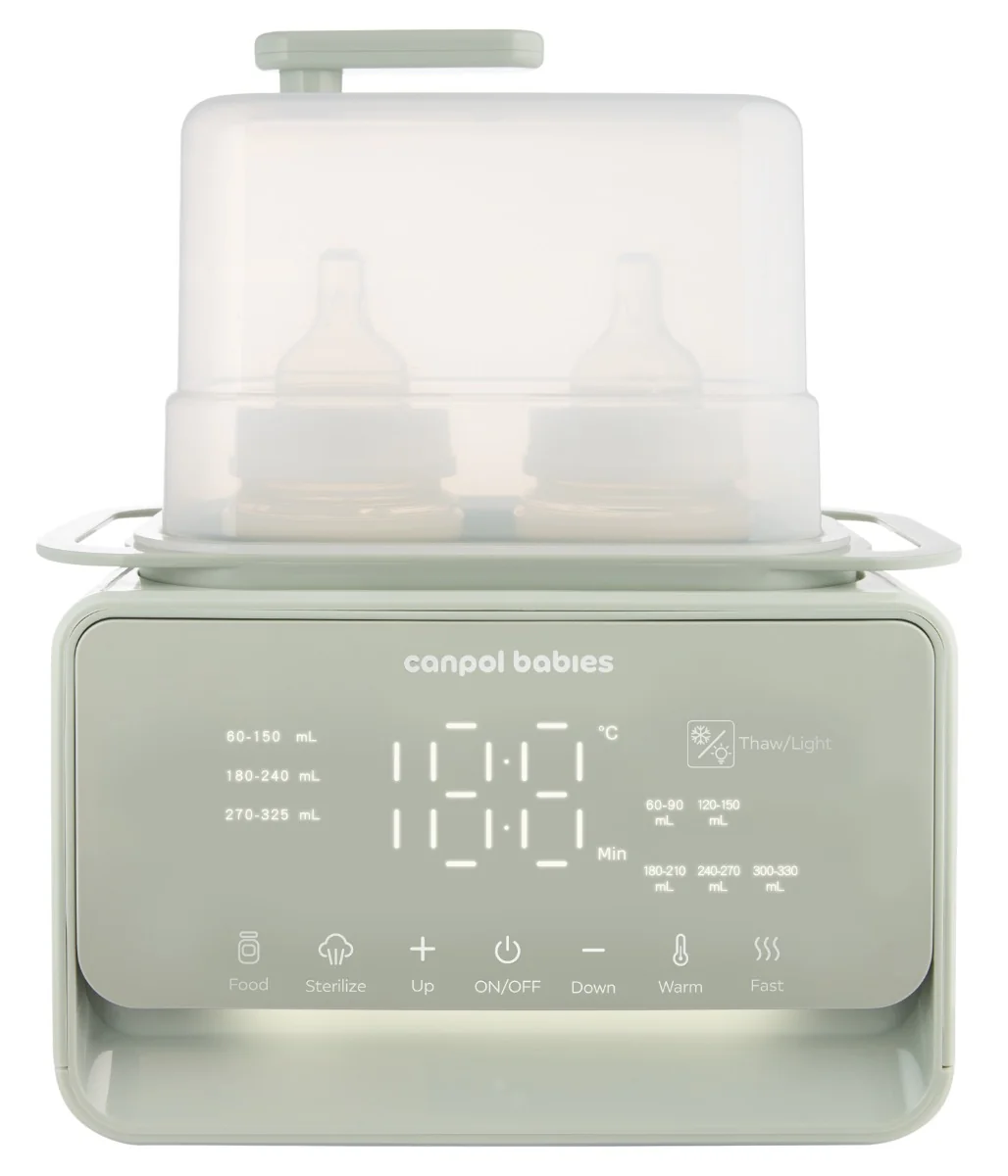 Incalzitor biberoane si sterilizator cu termostat si lampa de veghe 12/218, 1 bucata, Canpol babies