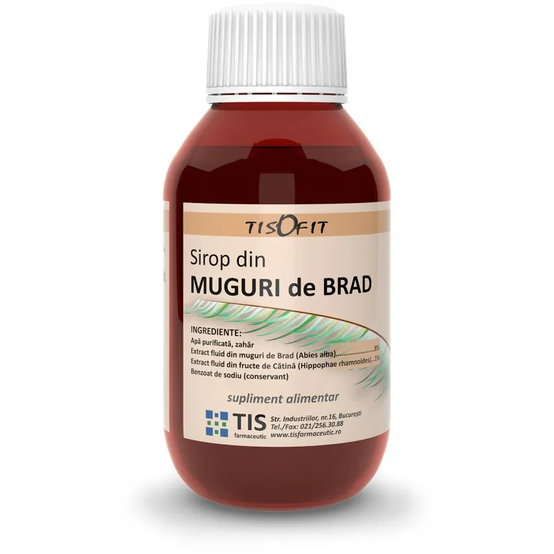 Sirop din muguri de brad Tisofit, 150 ml, Tis Farmaceutic