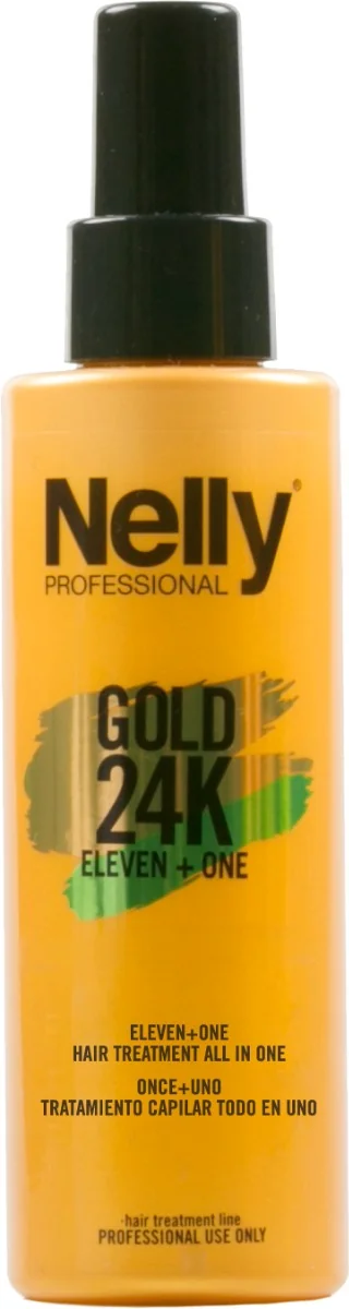 Tratament 11+1 complet pentru par Gold 24K, 150ml, Nelly Professional