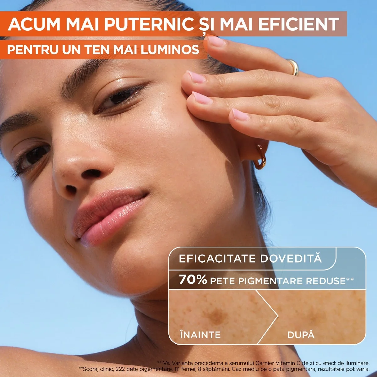 Pachet Serum de zi cu Vitamina C 30ml + Serum de noapte cu Vitamina C 30ml, Garnier