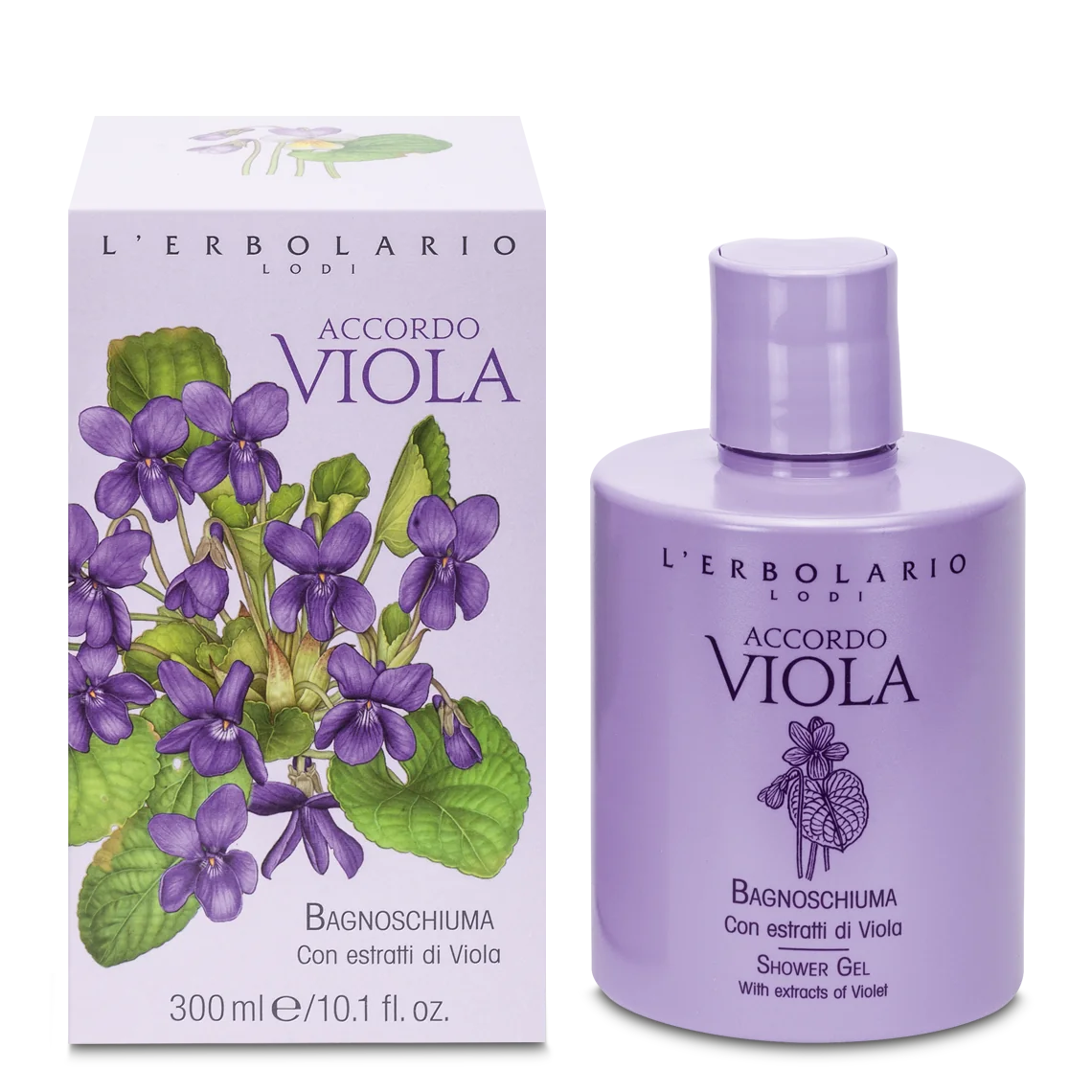 L'Erbolario Spuma de baie Accordo Viola, 300ml