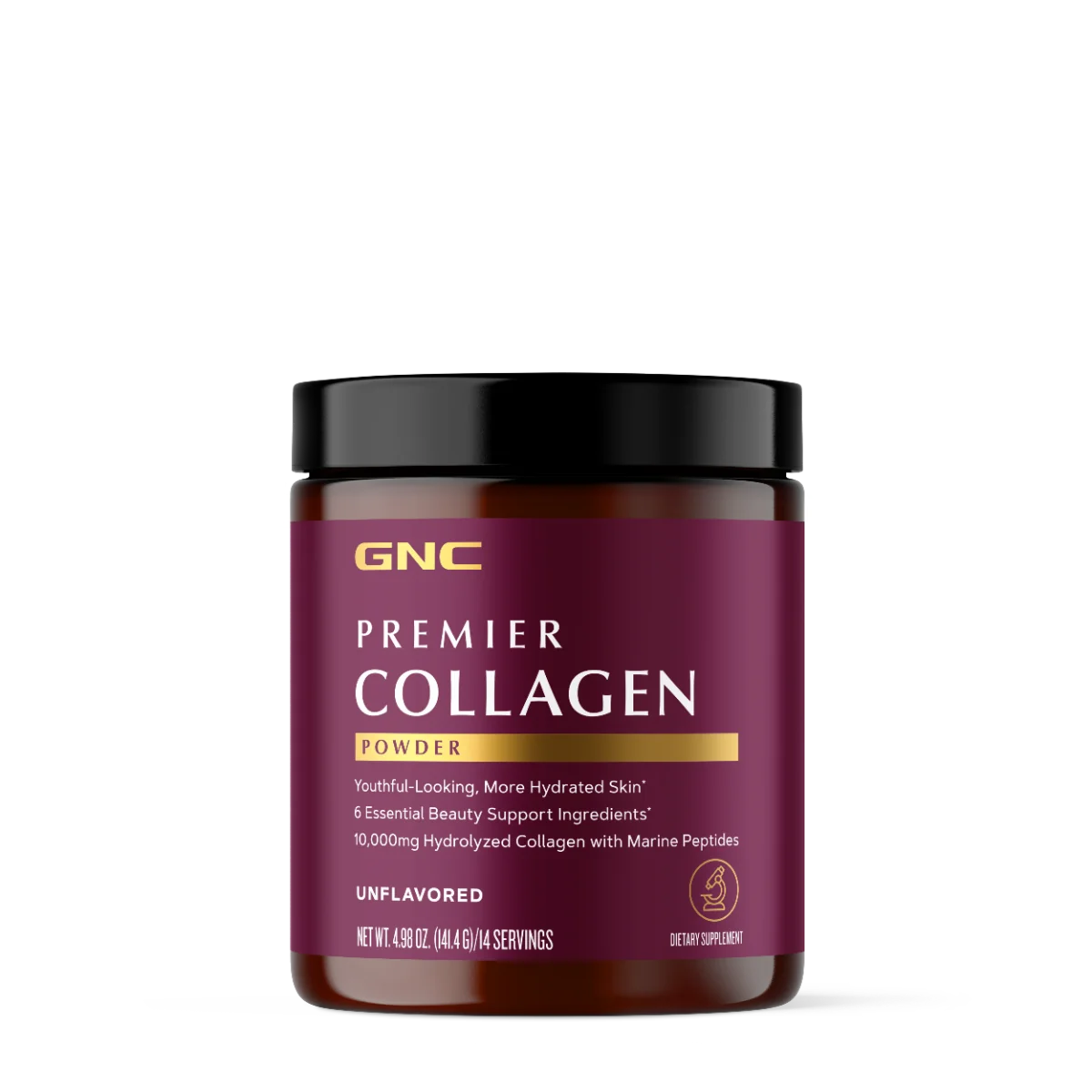 Premier Collagen Powder Formula Premium de Colagen fara Aroma, 141.4 g, GNC