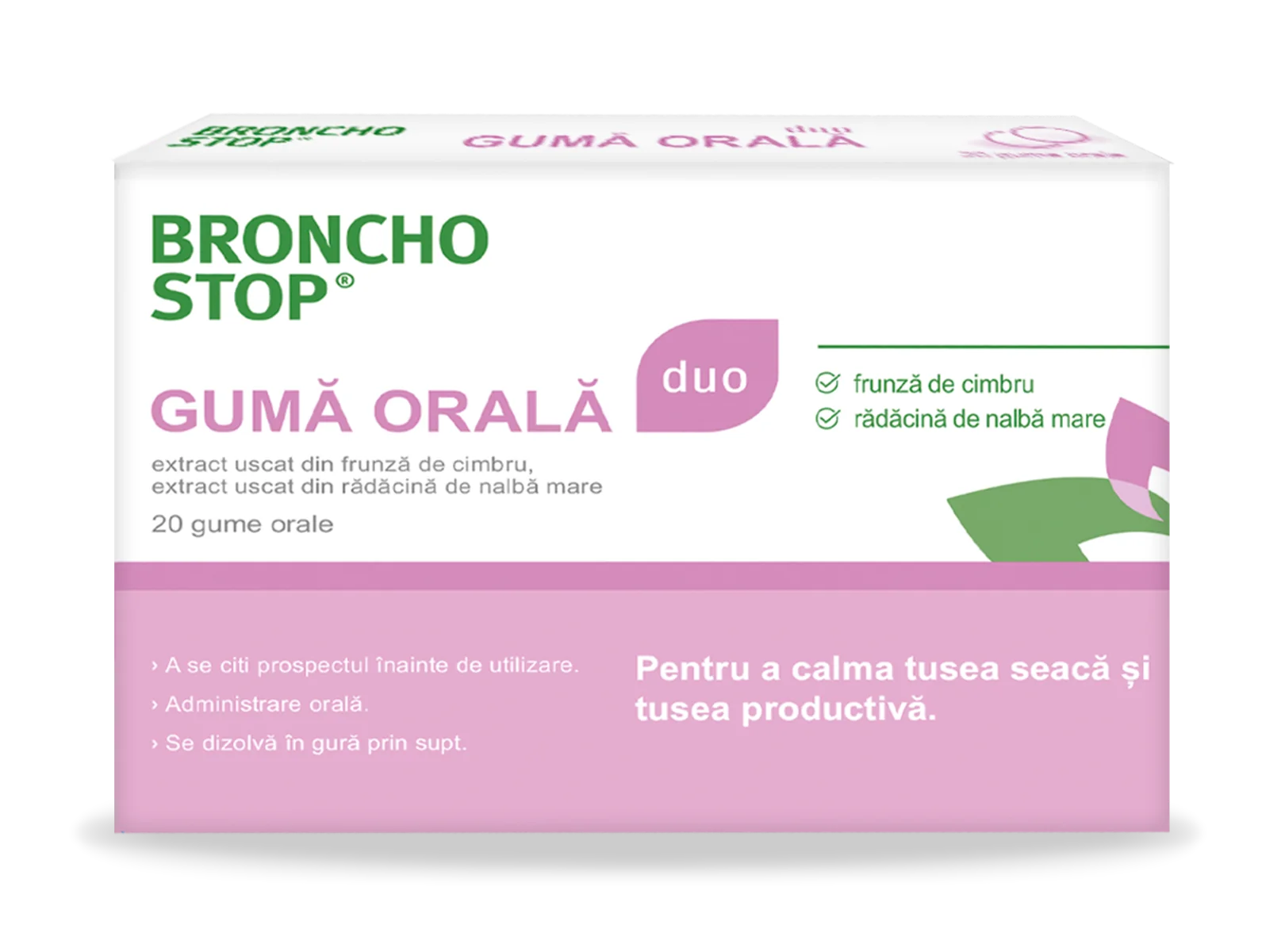Guma orala, 20 bucati, Bronchostop