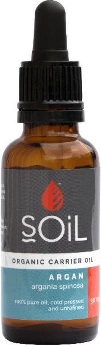 Ulei de tip baza Argan pur presat la rece 100% Organic ECOCERT, 30ml, SOIL