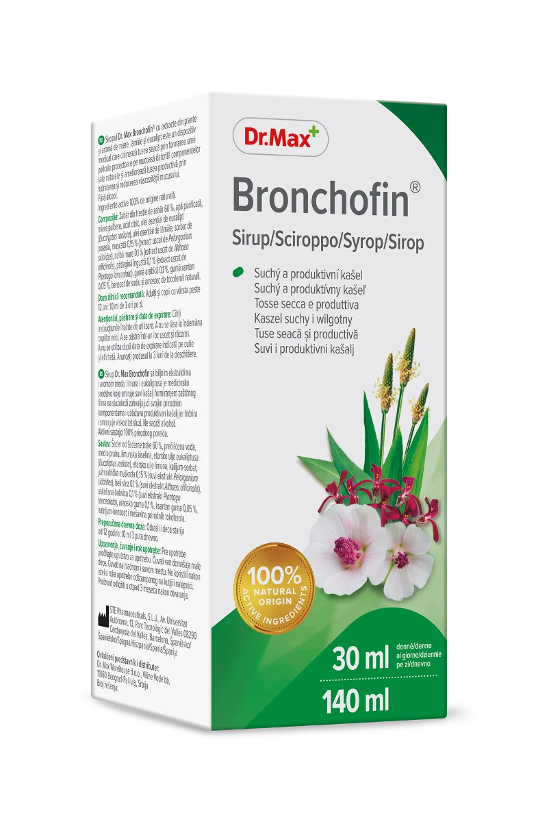 Dr. Max Bronchofin Sirop, 140ml | Dr. Max Farmacie