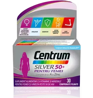 CENTRUM Silver 50+ pentru Femei Complet de la A la Zinc