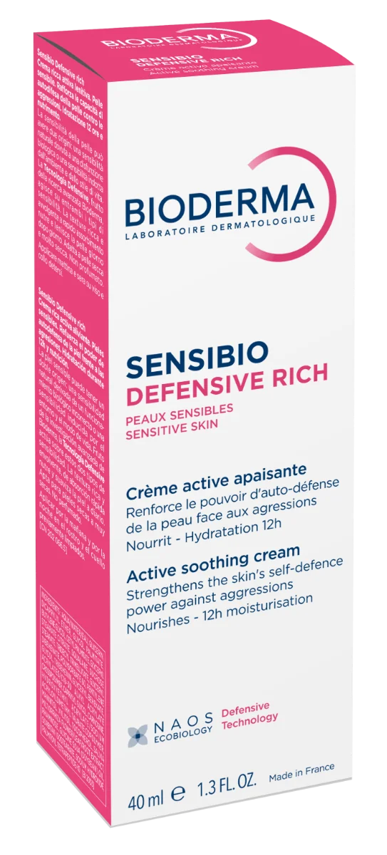 Crema calmanta Sensibio Defensive Rich, 40ml, Bioderma