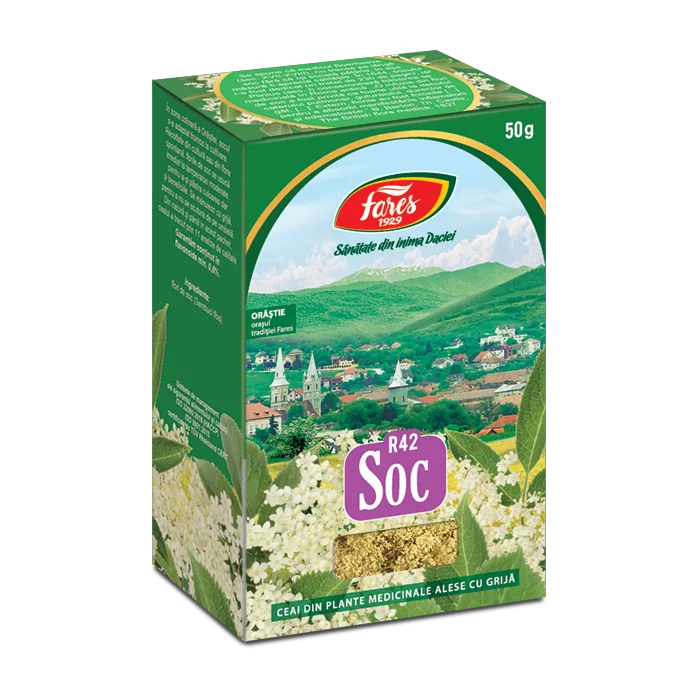 Ceai de soc, 50g, Fares