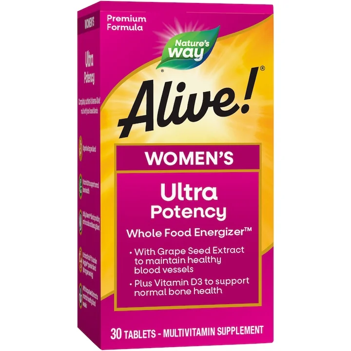Alive Once Daily Women Ultra Nature's Way, 30 tablete, Secom